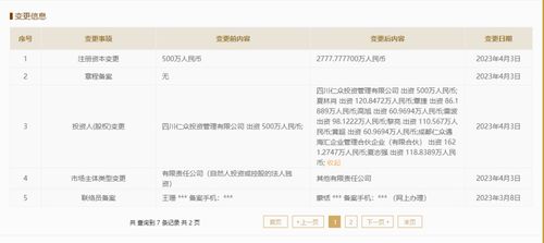 新增多位股东,小龙坎控股集团增资至2778万,增幅超455