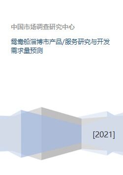 鸳鸯船淄博市产品 服务研究与开发需求量预测