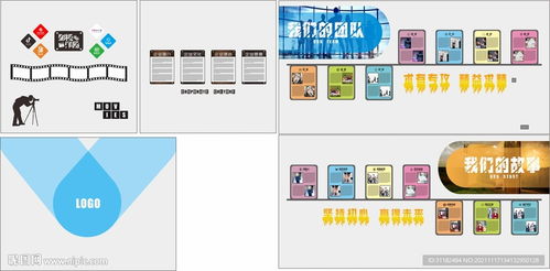 影视摄影摄像工作室公司文化墙设计图 室内广告设计